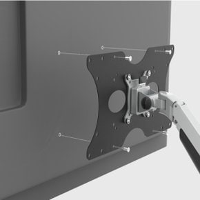 55인치 49인치 대형 TV 베사연장 브라켓 고중량 커브드 와이드 모니터 호환 베사확장판 400X200