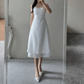 그래놀라 슬립 레이스 휴양지 A라인 원피스 2COLOR _P398803935