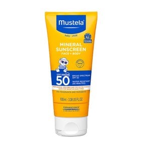 Mustela 무스텔라 베이비 미네랄 선 로션 크림 100ml