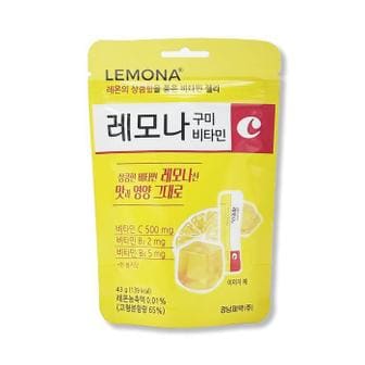 셀러허브 레모나 젤리 구미 씹어먹는 비타민C 비타민B 아이 어린이 간식 1포, 1개 (S39239630)