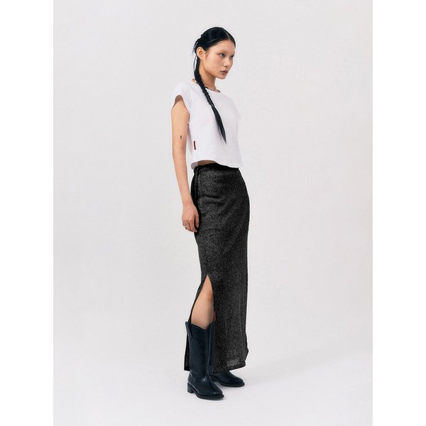 SHEER LONG SKIRT (BLACK)