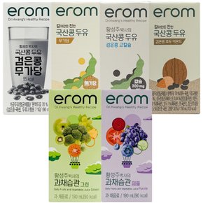 이롬 황성주 국산콩 두유 과채습관 모음 190ml 16팩 무가당 고칼슘