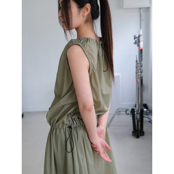 ripstop dress (sage green)
