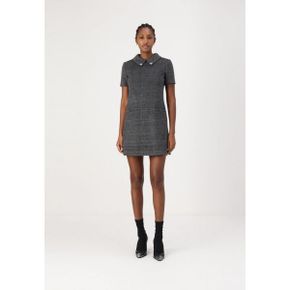 5104403 DKNY SHORT DRESS - Day dress grey black pattern