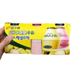 빙그레 바나나맛 + 딸기맛 기획 240ML x 6입 X 1개