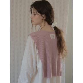 Ribbon Fake Shawl_Soft pink(OC26KN04)