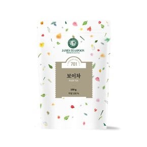 중국전통차 보이차 벌크원료 리필팩 100g