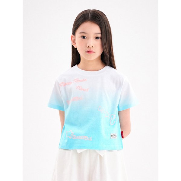 [디즈니]미니 마우스 세미크랍그라데이션티셔츠