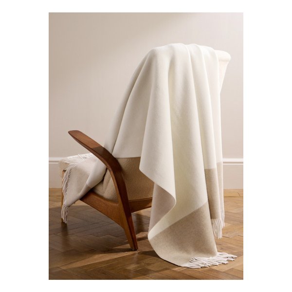 브루넬로쿠치넬리 프린지 컬러블록 캐시미어 블랭킷 1647597319535613