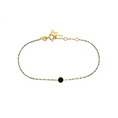 오니체 옐로블랙 브래슬릿, Onice Yellow&Black Bracelet 17.7cm, 14k yellow gold, black gold