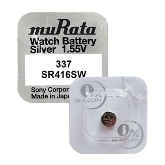 SEUNGWON 무라타 337(SR416SW)1알 산화은전지 시계배터리 시계약