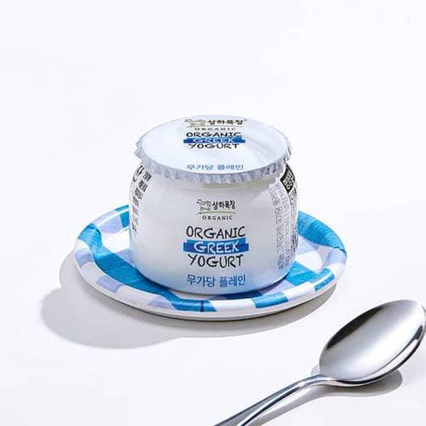 상하목장 유기농 그릭요거트 무가당 플레인80g*4