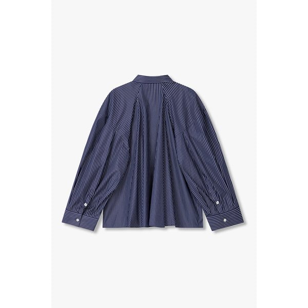 3D 볼륨 슬리브 스트라이프 셔츠 EN15107030000