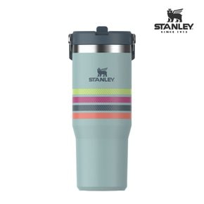 스탠리 레트로 바시티 아이스 플로우 플립 스트로우 텀블러 887ml 30oz 씨폼 스트라이프