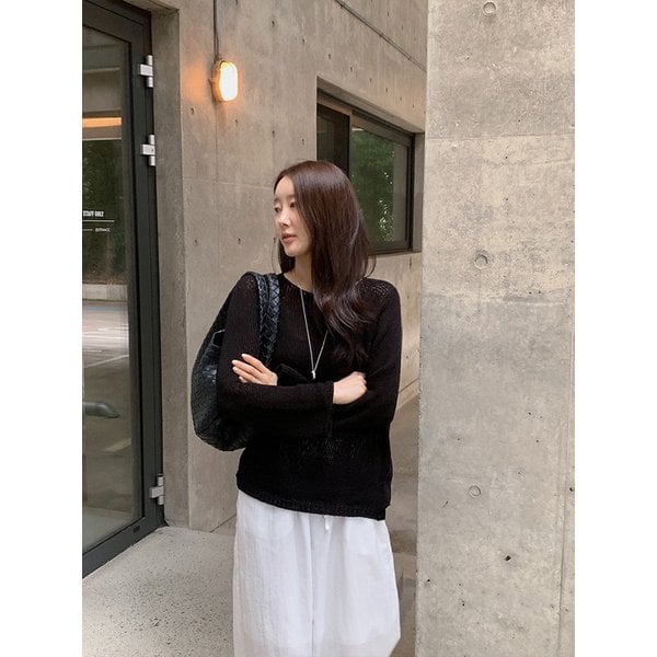 루프 비스코스 썸머니트_BLACK