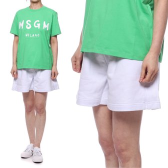 MSGM [엠에스지엠] 21SS 여성 마이크로 로고 반바지 (3041MDB60_217299_01_21S)