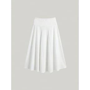ROSY FLARE LONG SKIRT (PLAIN WHITE)