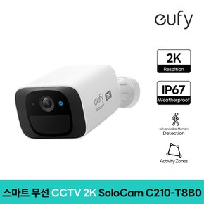 AI 스마트 무선 CCTV 2K SoloCam C210-T8B0