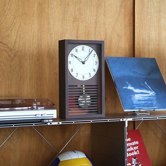 리스닝룸 by ODE 인터제로 샹브루 LATTICE PENDULUM CLOCK 일본 원목 추시계 벽시계