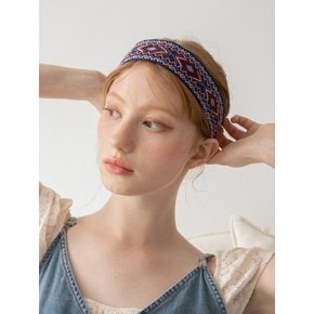 Ethnic pattern on jacquard hairband