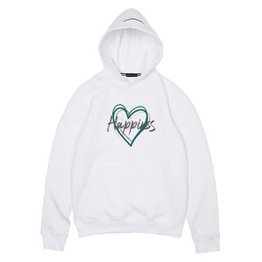 HAPPINESS HERT HOODIE_WHITE