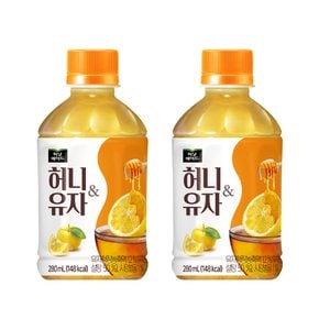 [코카콜라직영 H]  미닛메이드 허니&유자 280ml 24개