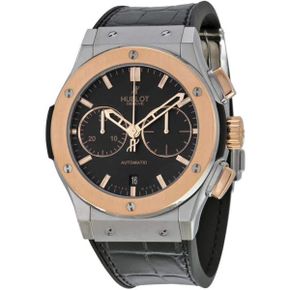 미국 위블로 시계 Hublot Classic Fusion Matte 블랙 Automatic 크로노그래프 Alligator Rubber