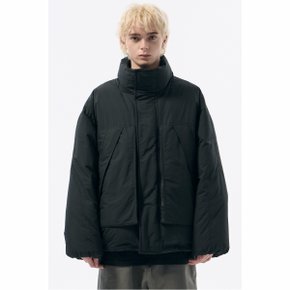 Black Highneck Down Bomber_CWUAW24881BKX