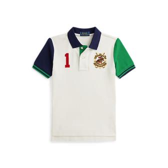 폴로 랄프 로렌 폴로 키즈 남아 2-7세 컬러블록 메시 폴로 셔츠(CWPOKNIB8021518100)