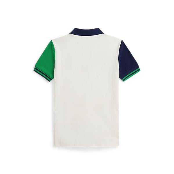 폴로 키즈 남아 2-7세 컬러블록 메시 폴로 셔츠(CWPOKNIB8021518100)