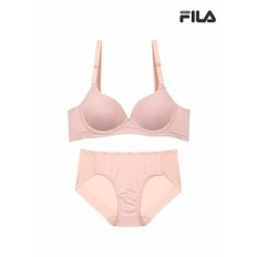 [하프클럽/휠라 언더웨어]에센셜 메쉬 아웃밴드 코랄블러쉬 브라 팬티 세트 FI4BAF6662FCRB_2SKU