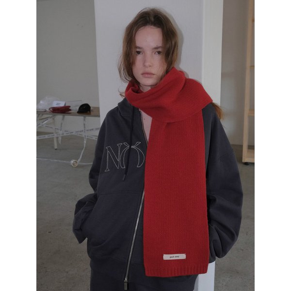 앙고라 울 머플러 (Red)