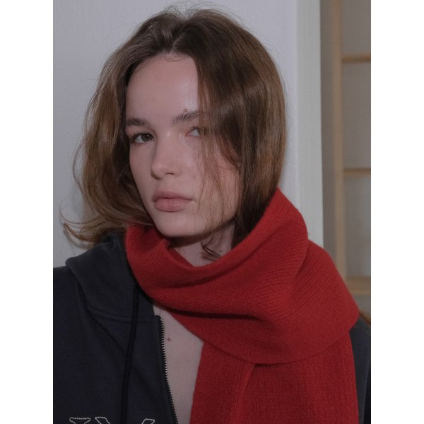 앙고라 울 머플러 (Red)