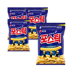 농심 포스틱 280g x 4개/ 감자 과자 대용량 지퍼팩