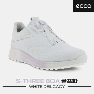 에코 [에코코리아정품]2023 에코 S-쓰리(S-THREE) 보아 골프화[화이트&델리커시][102973-60621][여성용]