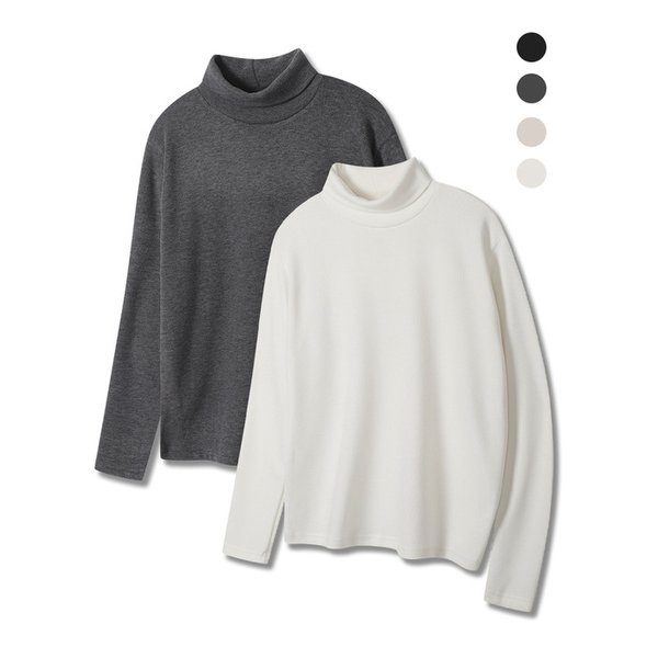[2PACK] 소프트 터치 모크넥or터틀넥 롱슬리브