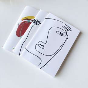 [무케] 더닷_Drawing Note 공책 (3 type) A5 사이즈 무선노트 아이디어 스케치 디자인노트