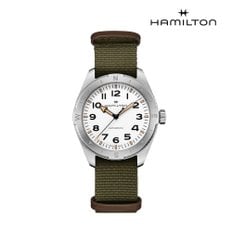 H70315910 카키 필드 익스페디션 41mm 화이트 다이얼