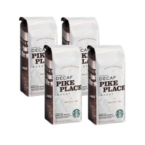 Starbucks4개X  스타벅스  디카페인  파이크  플레이스  미디움  로스트  커피  원두  453g