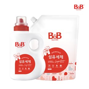 유아 섬유 세탁세제 시그니처 용기 1500ml 1개 + 리필 1500ml 1개