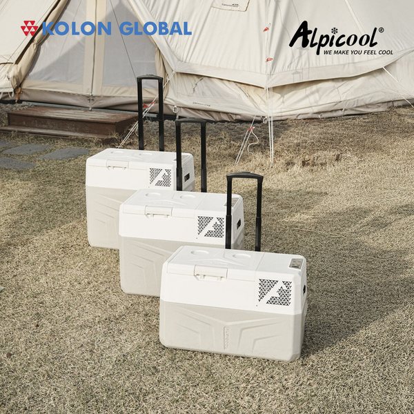 코오롱 공식 캠핑냉장고 SE40 탈부착 배터리 업그레이드 정식A/S 저소음