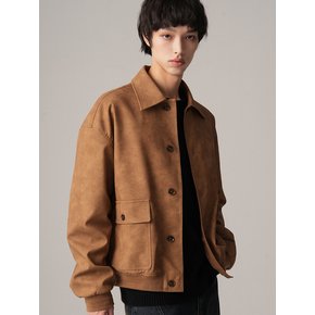 Art Suede Western Jacket  BLACK