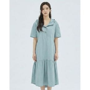 후드넥 반팔 원피스 VB35OPMD04Z_P391216168