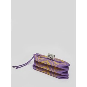 Lucky Pleats Pouch S Pattern Seed Mauve