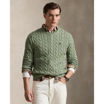 폴로 랄프 로렌 남성 케이블 니트 코튼 스웨터(MNPOSWE16822548300)