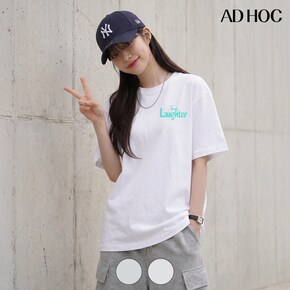 여성 패밀리 래프터 레터링 티셔츠 HC5STA4 _P424149935