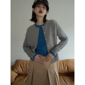 OVERDUE WOOL CARDIGAN_MELANGE GRAY