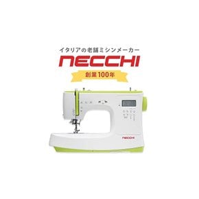 NECCHI 네키 컴퓨터 재봉틀 옐로우그린 NC-100D-YG