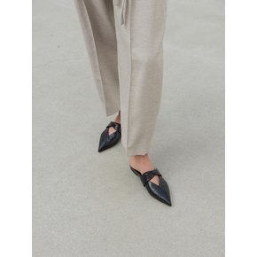 Anna Mules Crush Nappa Black