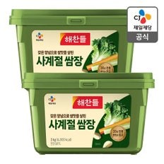 CJ제일제당 [본사배송] 해찬들 사계절쌈장 3kg X 2개